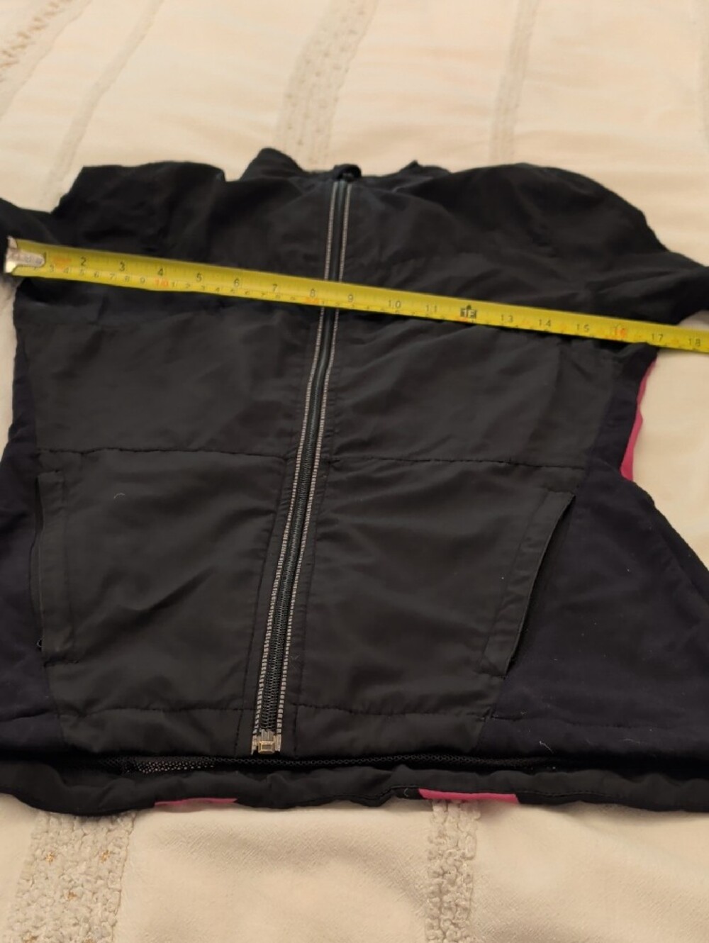 lululemon athletica Black Bomber Jacket with Pink Sleeve Panels - Women's - Picture 8 of 8